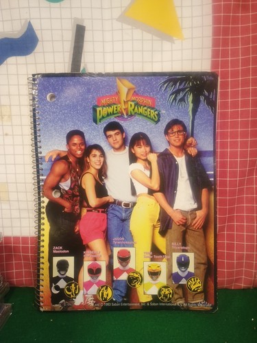 Mighty Morphin Power Rangers 70pg Note Book, 1993, Unused | eBay