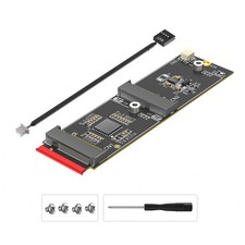2-in-1 M.2 M-Key to NVMe SSD A/E Key WiFi Adapter Card NGFF M2 Converter Card