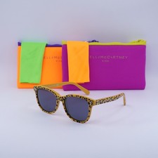 New Stella McCartney Kids SC4016IK 99A Cheetah Print/Smoke 49-15-130 Sunglasses