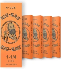 Zig Zag Orange Rolling Papers 1 1/4-5 Packs