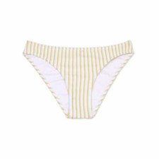 Xhilaration Cheeky Bikini Bottom Stripe Ribbed Medium 4-6