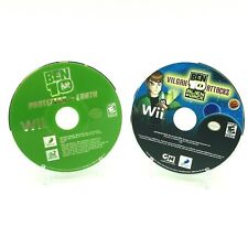 Lot of 2 Ben 10 Wii Games Protector of Earth & Vilgax Attacks Discs Only Tested