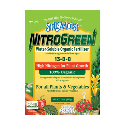 SoilMoist NitroGreen Organic Plant Fertilizer 14oz High Nitrogen Water  Soluble | eBay