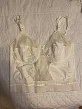 ILGWU Vintage Bra Long Lone Wire Free 36C