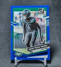 Ahmad Sauce Gardner Blue Press Proof 2023 Donruss Football #228 New York Jets