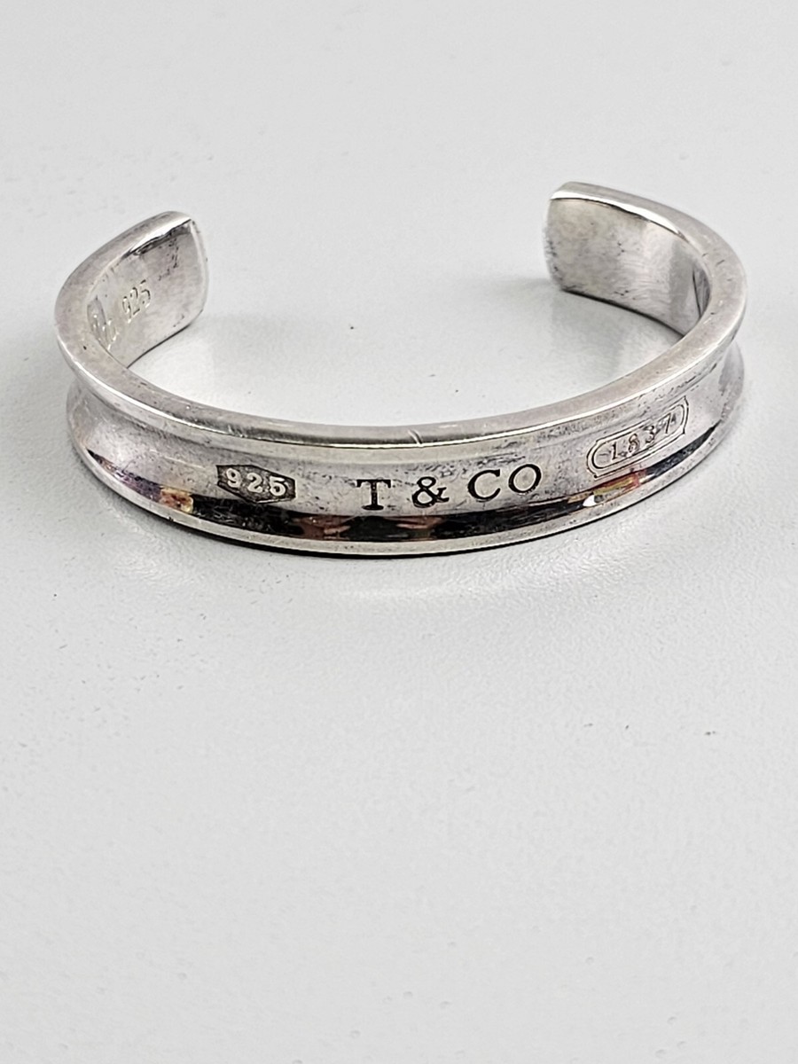 c483 ティファニー　1837 バングル 925 ブレスレット　1997 Tiffany & Co T&CO 1837 Collection 925 Silver Cuff Bracelet