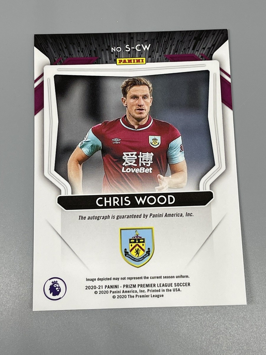 Chris Wood 2020-21 Panini Prizm ⚽️ EPL Signatures Auto S-CW