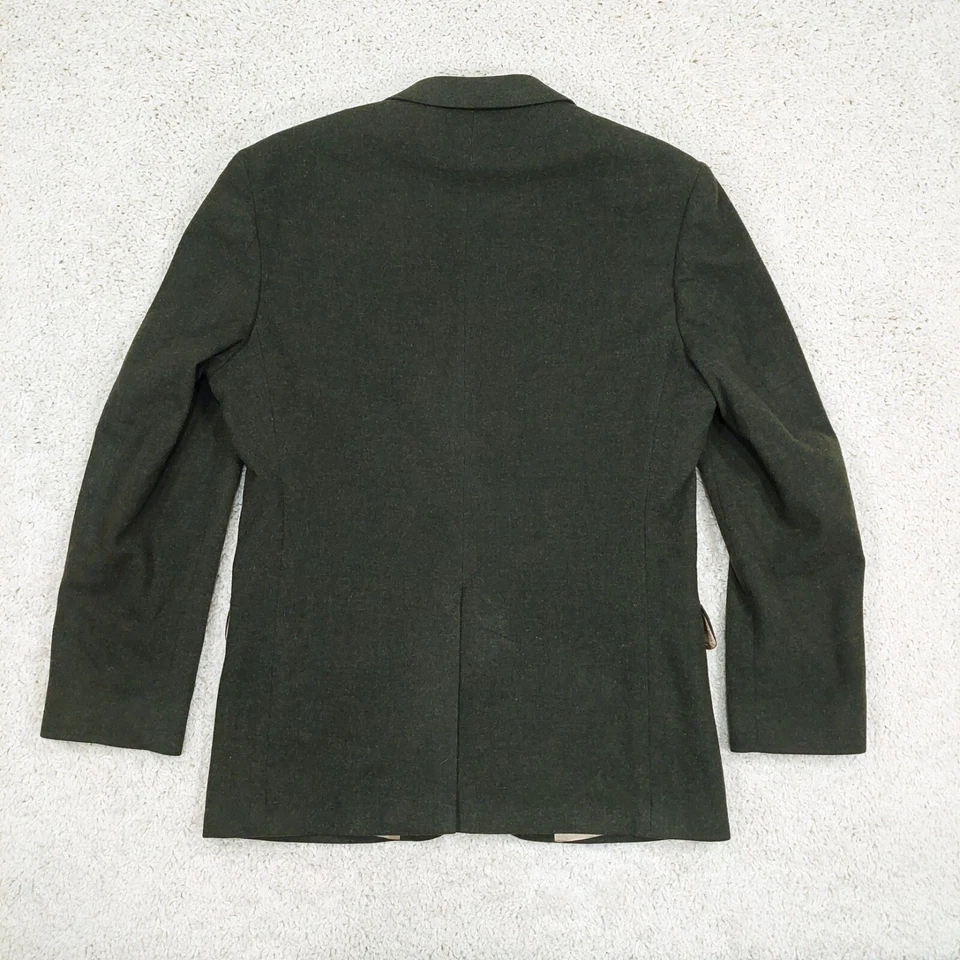 Abrigo Blazer Deportivo de Lana Verde Tiroler Loden x LL Bean 38R De Colección, 2 Botones, Caza Foto 3 de 4