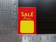 1000 Red Yellow Sale Price Tags Merchandise Unstrung Hang Coupon Small No String