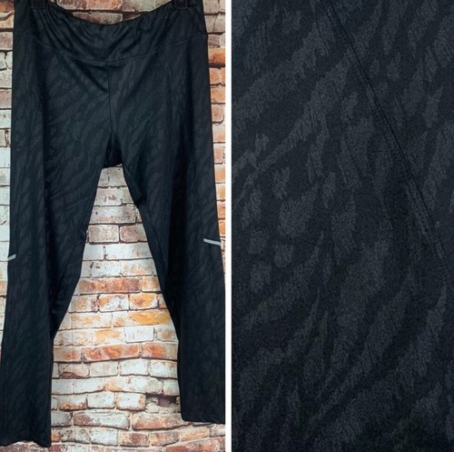 Marika Black Leopard Print leggings 