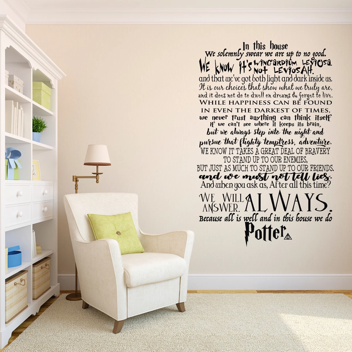 In this House We Do Potter Harry Potter Wall Decal Quote Lettering Vinyl  Sticker