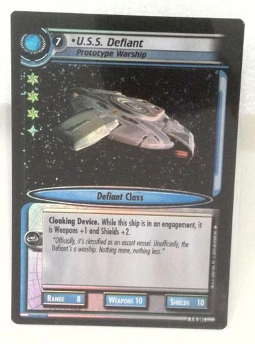 Star Trek CCG 2E Tournament FOIL 1R391 U.S.S. Defiant : Prototype Warship