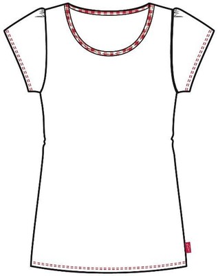 At Home with Marieke T-Shirt | Schlafshirt Anne | weiß