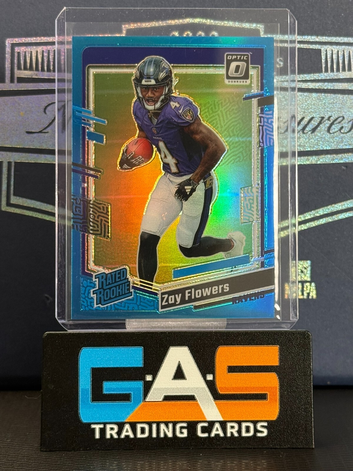2023 Panini Donruss Optic Zay Flowers Rated Rookie Aqua Prizm /299 #210 RC SP