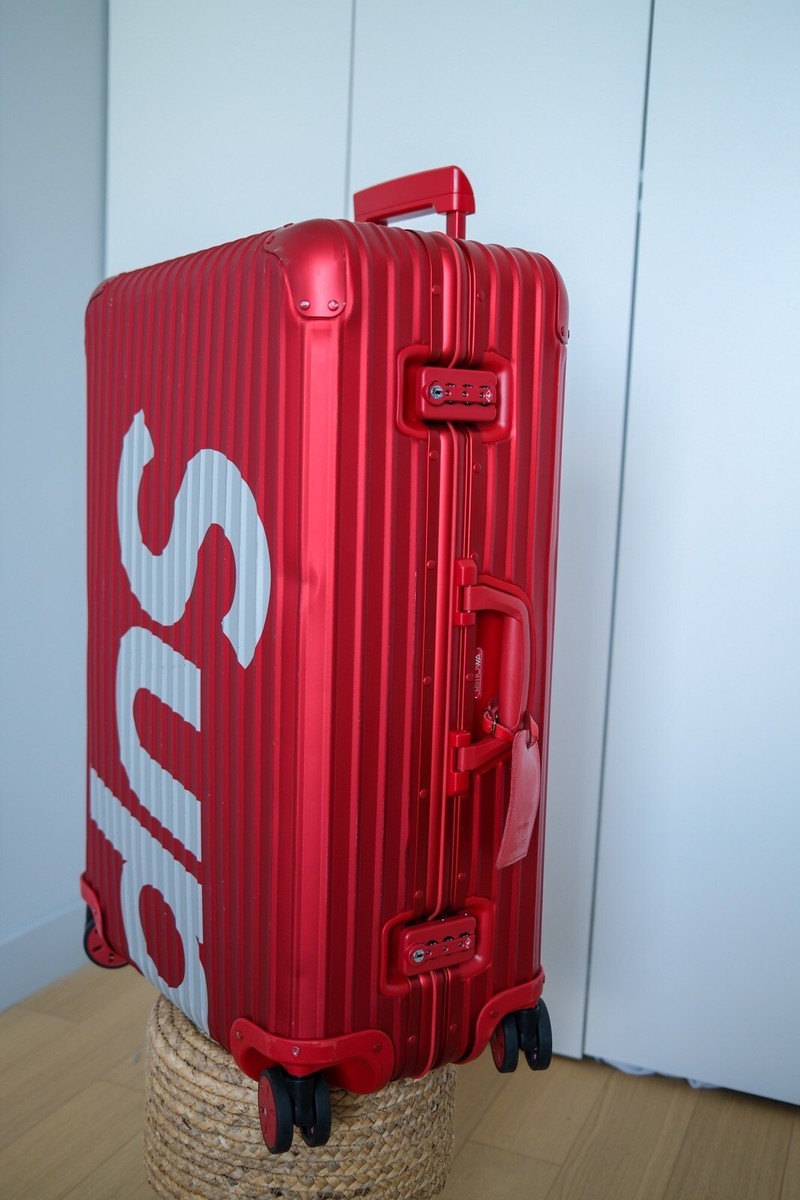 Supreme x RIMOWA Topas Multiwheel 82L RED | eBay Supreme x RIMOWA Topas Multiwheel 82L RED | eBay