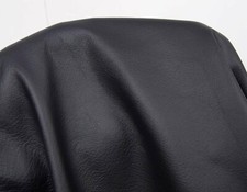 Ital. Büffelleder Nappa Federica schwarz 1,0-1,2 mm Lederstücke Lederreste #w003