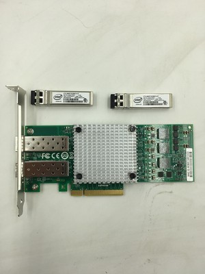  BCM57810S 10GB Dual Port SFP+ PCIe x8  +2PC Intel FTLX8571D3BCV E10GSFPSR