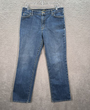 Eddie Bauer Jeans Womens 12 Regular Blue Natural Fit Mid Rise Normcore Outdoors