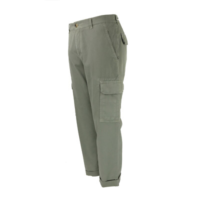 LKNW BRUNELLO CUCINELLI Army Green Military Fatigue Cuffed Cargo