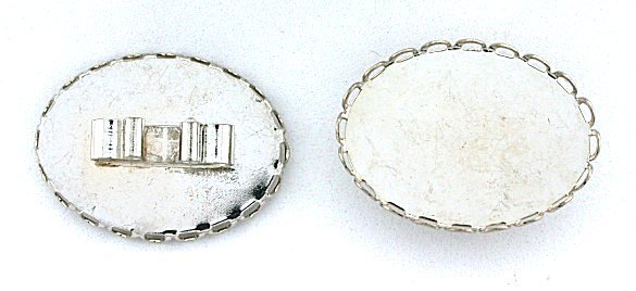 Monture De Bolo Tie Ovale 30x22 Mm - Couleur Or - Style Western