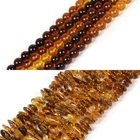 Natural Amber Loose Beads Jewelry Making DIY Bracelet Necklace Earrings 16 inch