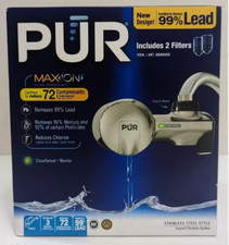 PUR Stainless Steel Style Faucet Filtration System NO FILTERS- USED