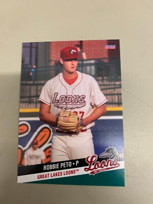 Robbie Peto 2022 Great Lake Loons Team Card