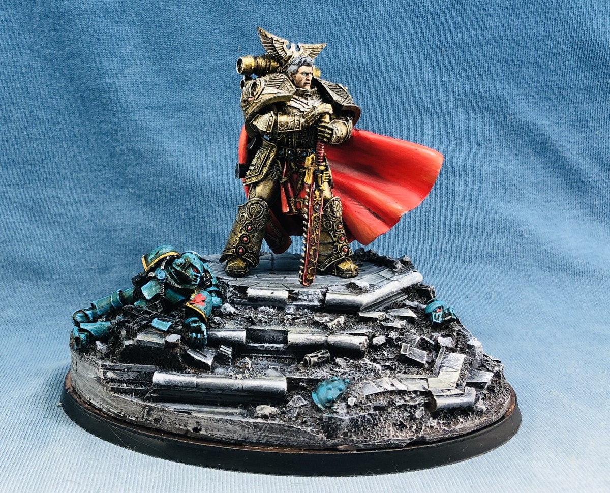 Forgeworld painted Rogal Dorn, Primarch of the Imperial Fists