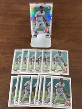 JETER DOWNS - (16) Lot 2020 Bowman Draft Refractor Chrome & Base BD-5 Red Sox
