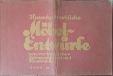 CA1935 Kunstgewerbliche Möbel Entwürfe von vorbila licher Formenschönheit und...