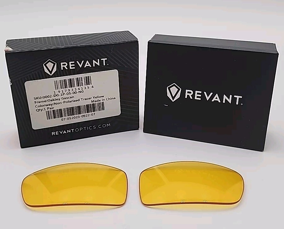 Revant Replacement Lenses Oakley Gascan Frames NonPolarized Tracer Yellow  New