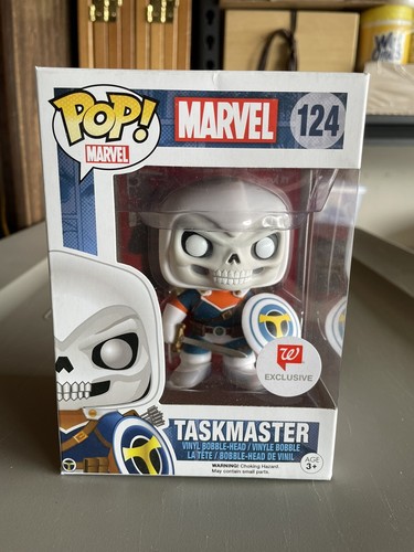 Funko Pop Marvel Taskmaster #124 – Schwarz/graue Figur, Sammlerstück