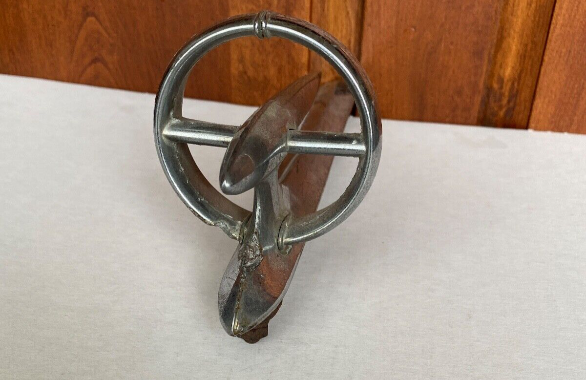 Vintage Hood Ornament 1940”s BUICK GUNSIGHT TORPEDO Rare America Art