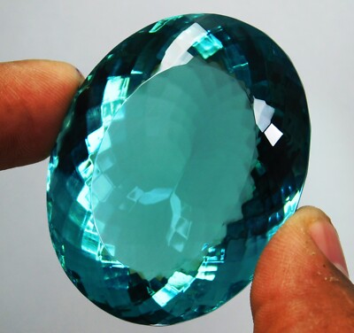 302.30 Ct Natural Blue Aquamarine, Oval Shape, ''Certified'' Loose Gemstone