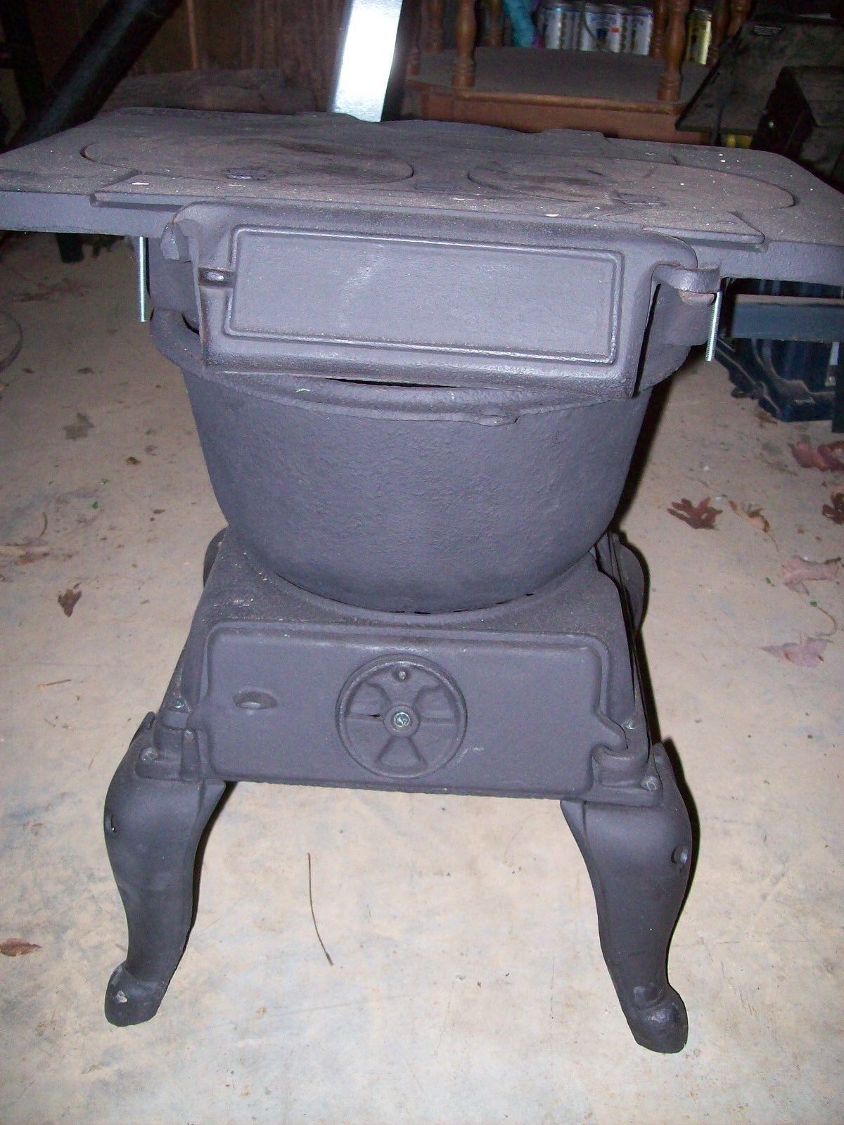 Antique Old VESTAL STOVE CO SWEETWATER TN  #5 CAST IRON SMALL WOOD STOVE-REFURB