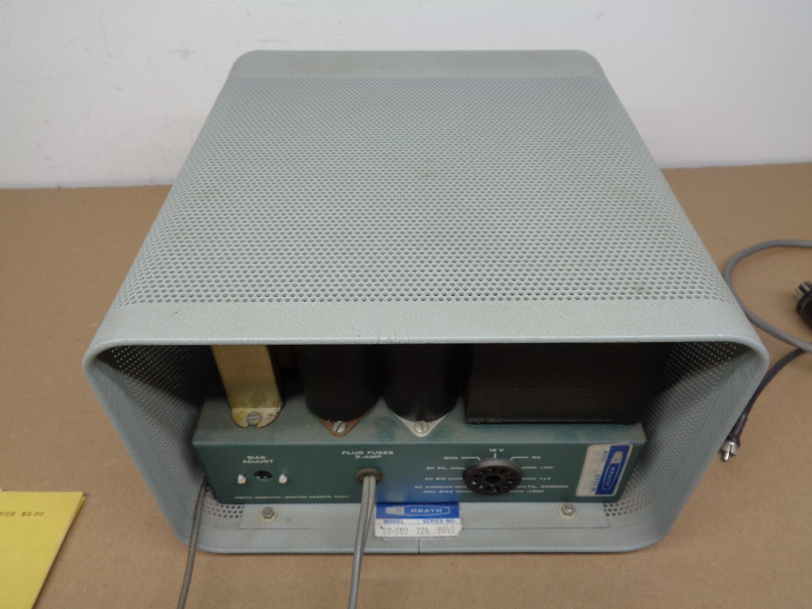 HEATHKIT HP23 POWER SUPPLY W/ SB600 SPEAKER AND CABLE FOR SB102 SB