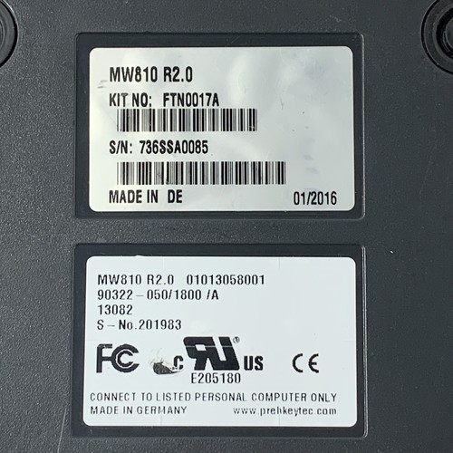 Teclado mecánico y alfombrilla de ratón USB resistente Motorola FTN0017A MW810 R2.0 probados - Imagen 6 de 6