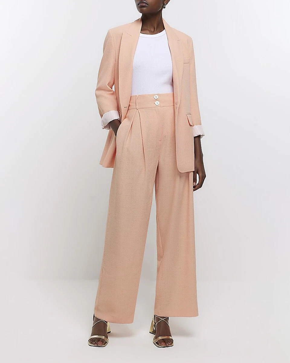River island deals coral blazer