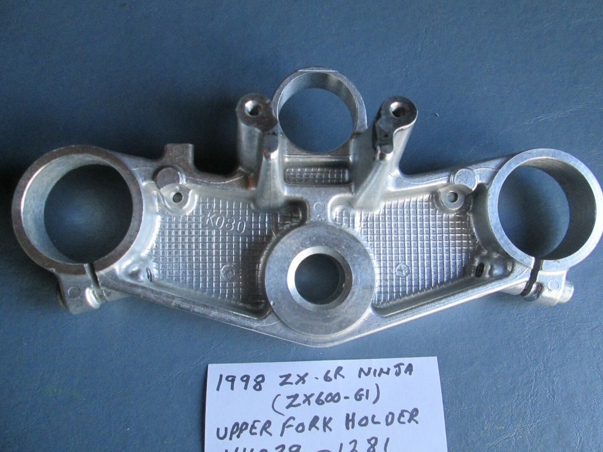1998 ZX-6R NINJA ( ZX600-G1 ) UPPER TRIPLE / UPPER FORK
