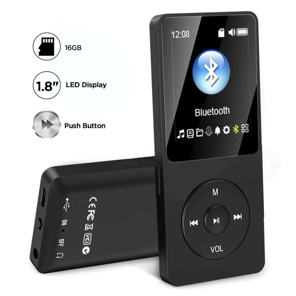 Mp3player Mp4 Media Fm Radio Recorder Hifi Sport Music Speakers+16G Storage Card - Image 2 of 4