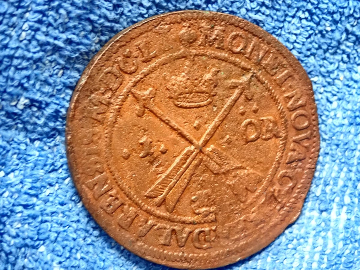 SWEDEN: HUGE RARE COPPER ORE COIN! (47 mm) THICK PLANCHET! 1640 QUEEN  CHRISTINA | eBay