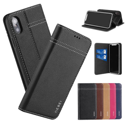 Echt Leder Hülle Handy Tasche Schutz Wallet Flip Book Cover Case Etui KlapphLOVE