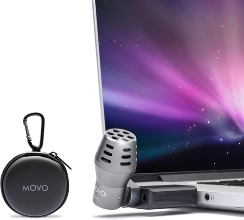 Movo DOM2-USB Mini Omnidirectional USB Laptop Microphone for Computer or Macbook