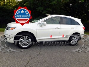 2013-2019-Acura-RDX-4Pc-Stainless-Steel-Flat-Body-Side-Molding-Trim-Accent-Door