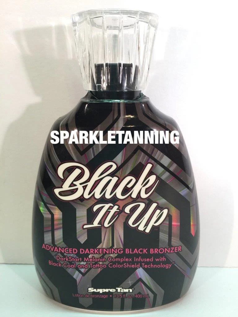 Supre Tan BLACK IT UP Advanced Darkening Black Bronzer Indoor Tan Tanning  Lotion | eBay