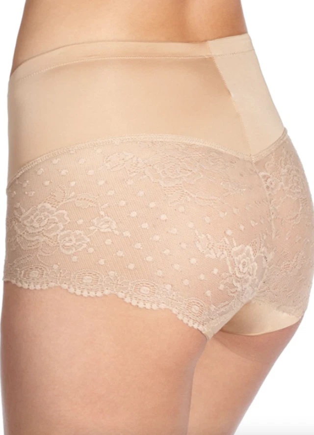 Panty modelador curvas de encaje beige DKNY talla S L70847 Foto 2 de 2