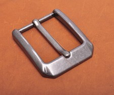 38mm Men Silver Metal Classic DIY Leathercraft End Bar Prong Pin Belt Buckle