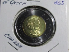 2022 Canadian Black Ring RCM Toonie Queen Elizabeth II Mourning $2 Coin #465 BU