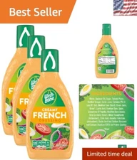 Versatile Creamy French Dressing - 3 Bottles of 15 FL OZ - Kosher and Flavorful
