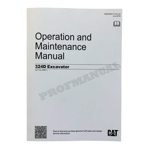 Caterpillar 324D Excavator Operators Maintenance Manual SEBU8042 - 第 1/6 張圖片